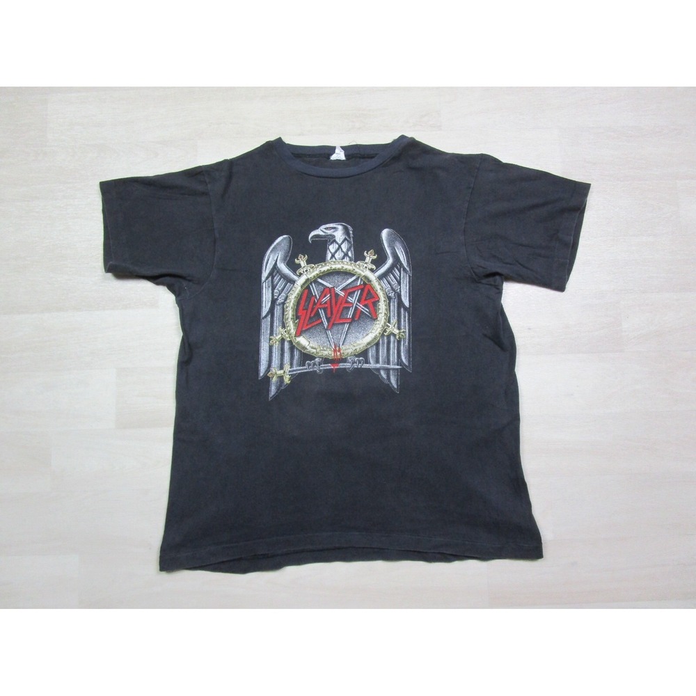 Slayer Vintage T Shirt (XL) Seasons in the Abyss Tour w/Testament Rare Metal